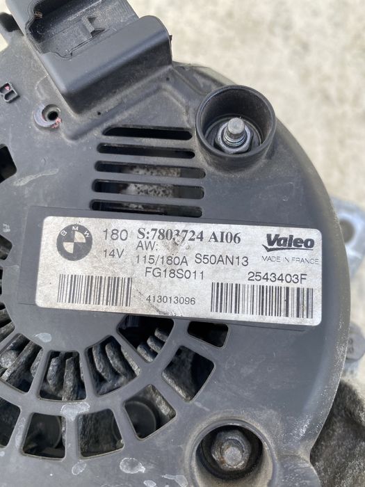 Alternator BMW N57 3.0 245 / 306 CP : Seria 3 5 7 X5 X6 : 7803724