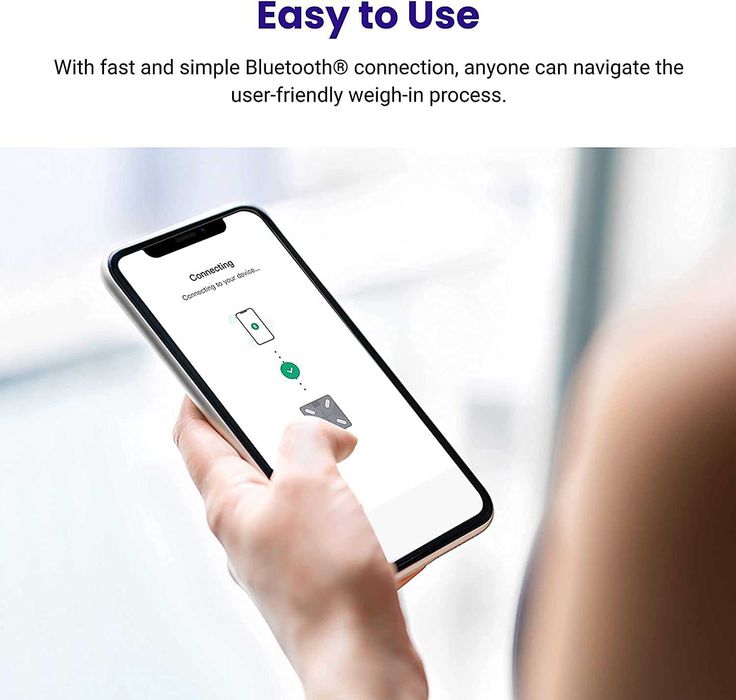 Etekcity Bluetooth интелигентна кантар за телесно тегло, ИТМ до 180кг