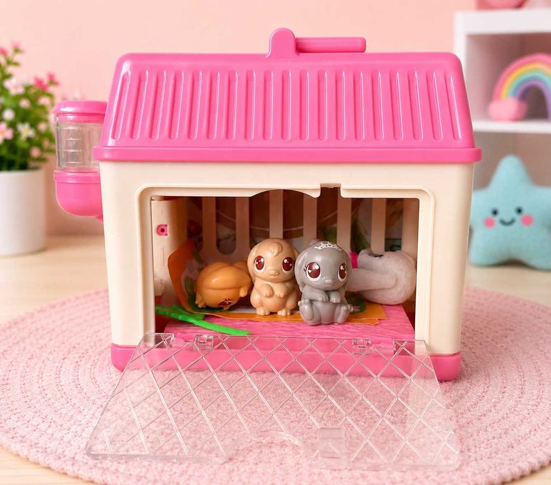Къщичка/транспортна чанта Littlest Pet Shop с фигурки и аксесоари