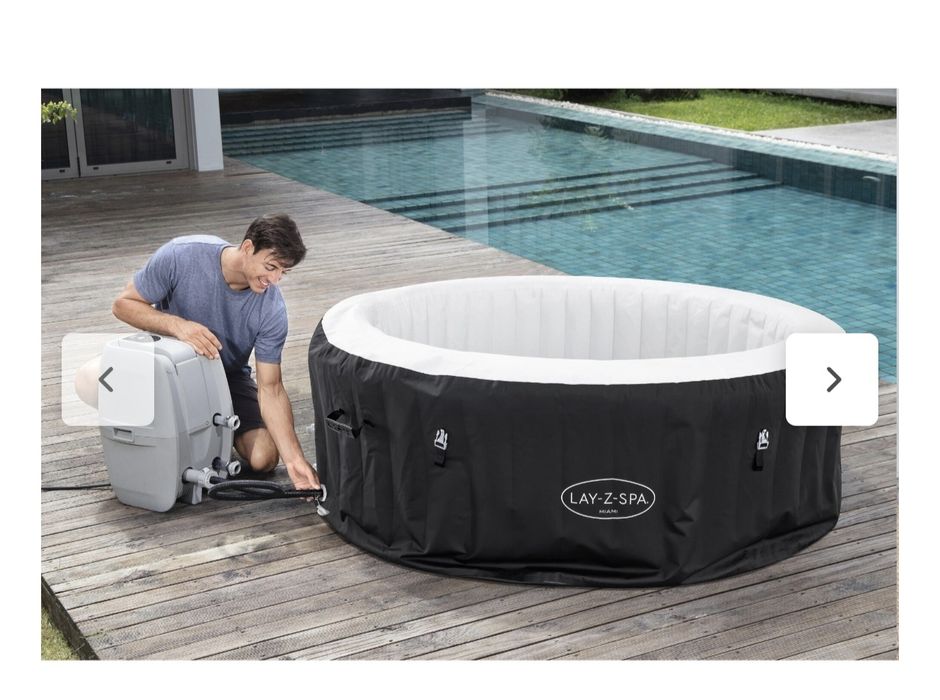 Jacuzzi piscină cu hidromasaj Lay Z SPA Miami  4 persoane 180 cm