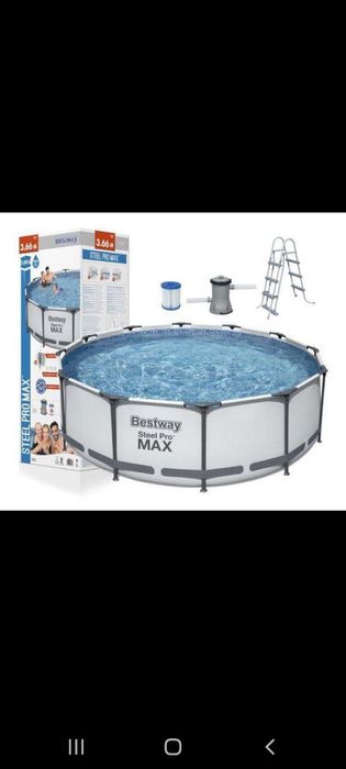 Intex bestway 366 x 1. Pro Max каркасный бассейн