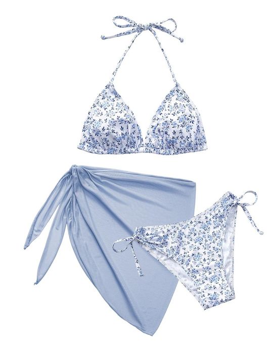 Costum de baie damă, 3 piese, nou, cu etichetă , mărimea XL