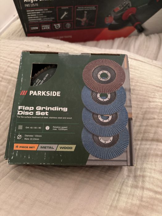Ъглошлайф Parkside pws 125 f6 + допълнителни дискове