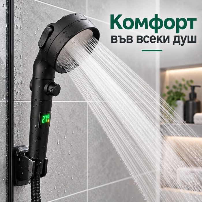 Душ слушалка с лед дисплей