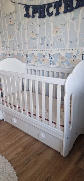 Бебешко/Детско легло дървено/МДФ