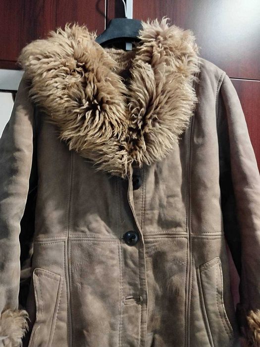 Дамски кожух естествена кожа