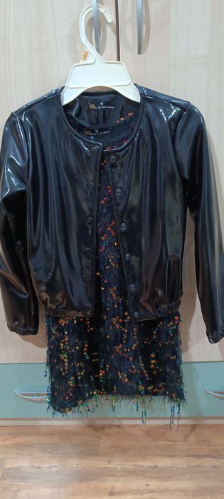 Нарядная двойка платье + куртка  на 8/10 лет. Турция