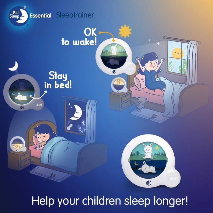 Pabobo Kid'Sleep Essential – Детски образователен будилник и нощна лампа