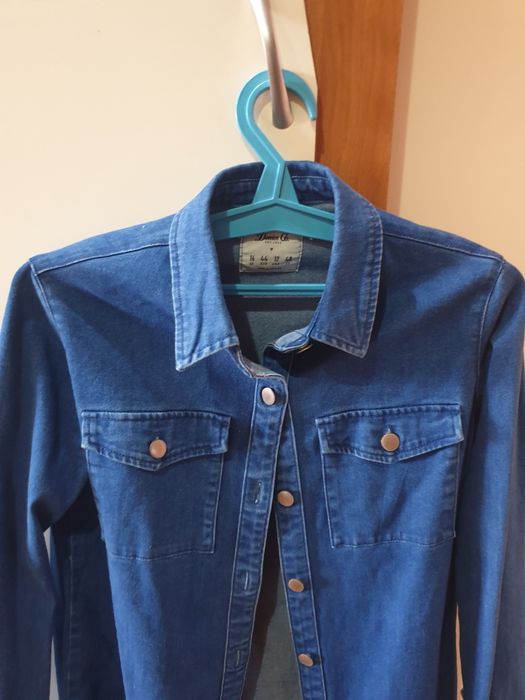 Джинсовка удлиненная