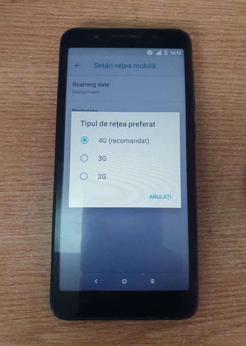 Alcatel 1x 2018 Android 8 dualsim necodat 1Gb RAM sticla fisura