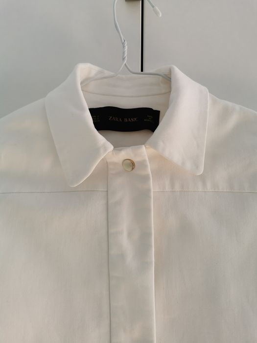 Бяло пролетно лятно яке Зара размер С