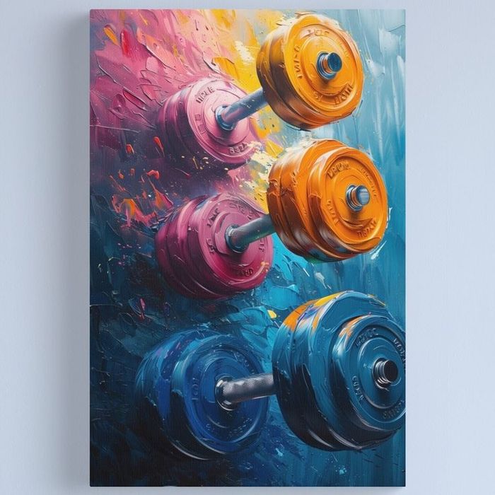 Оформление фитнес-клубов и спортзалов, картины постеры, плакаты, принт