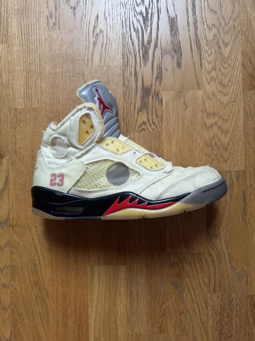 Air Jordan 5 off white sail
