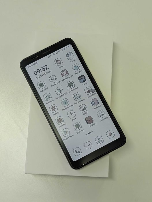 Bigme E ink Smartphone Hibreak 5,84", 6GB RAM, 128GB, negru ca nou, complet