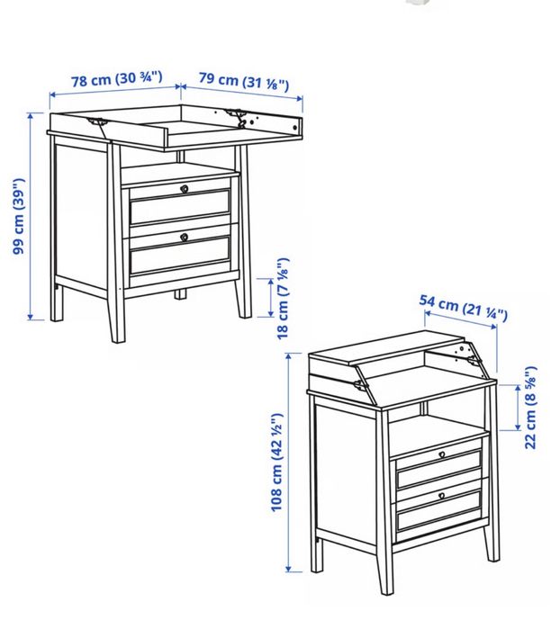 Комод IKEA с пеленальным столиком