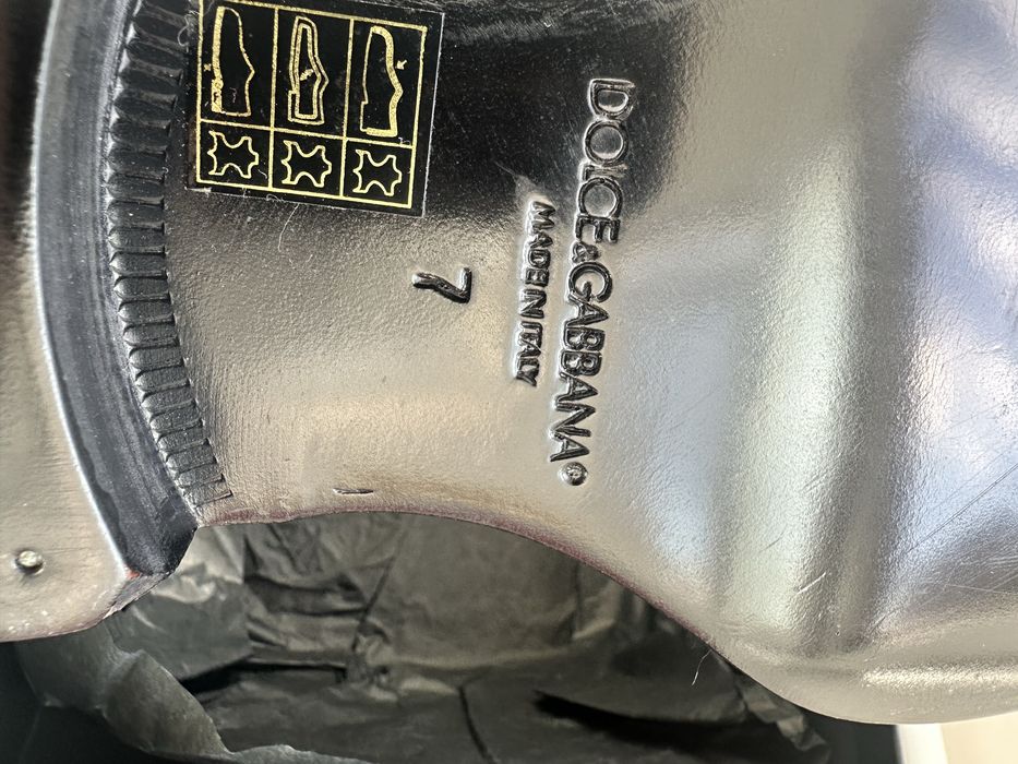 Pantofi bărbătești Dolce & Gabbana Derby Shade – piele neagră, mărimea 41