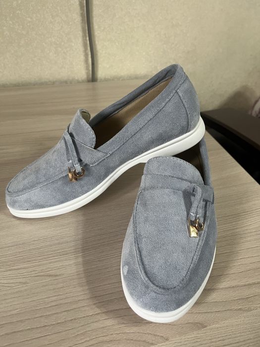 голубые лоферы 37 размер