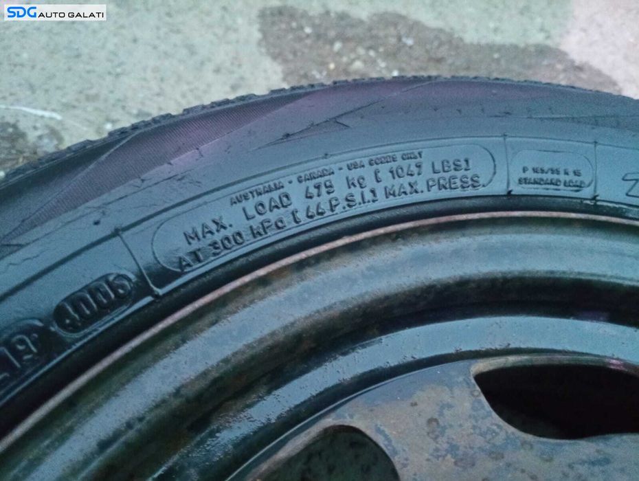 Roata Janta Tabla 5½Jx15H2 185 55 R15 Mercedes Clasa A Class W168 1997 - 2004 [M7217]
