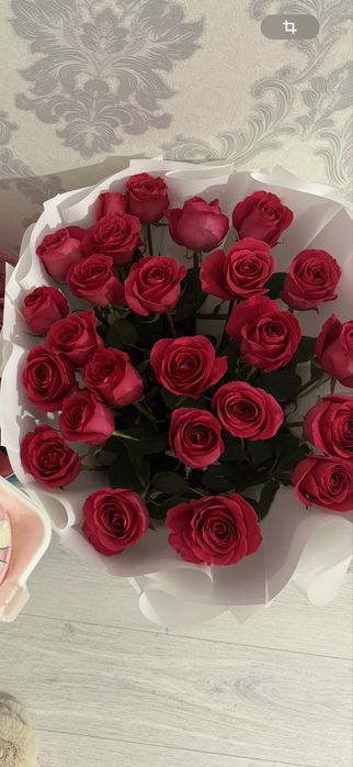 Метровые розы 25 штук