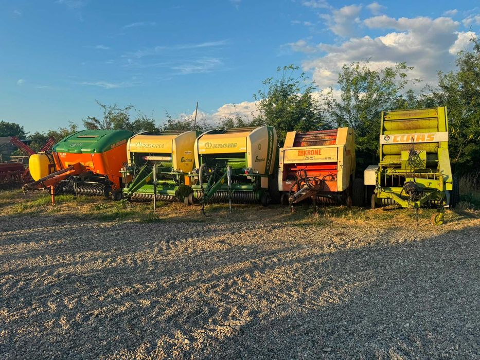 Presa de balotat Rotopresa Krone Claas Gallignani, balotiera baloti rotunzi/cilindrici, recent aduse