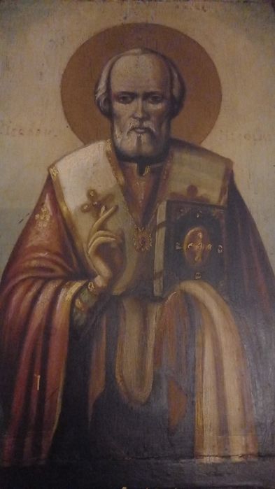 Sf Nicolae  pictura icoana Romaneasca