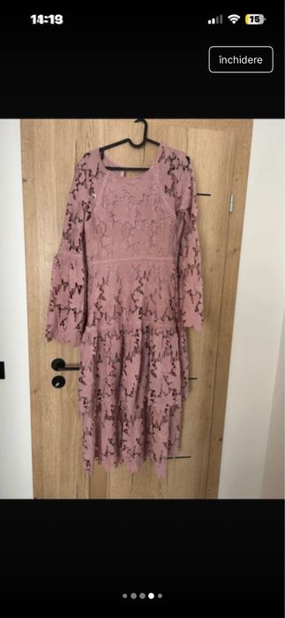 Rochie de ocazie roz pudra