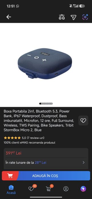 Boxa tribit stormbox micro 2