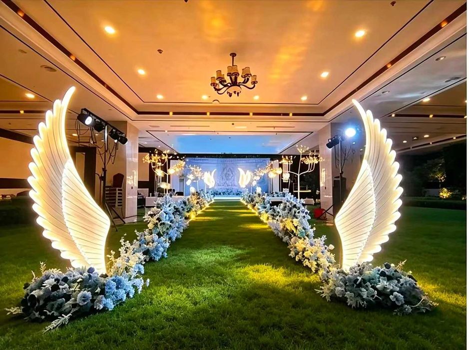 Decor Aripi decorative LED tip Inger pentru evenimente lumina calda 2 M design elegant