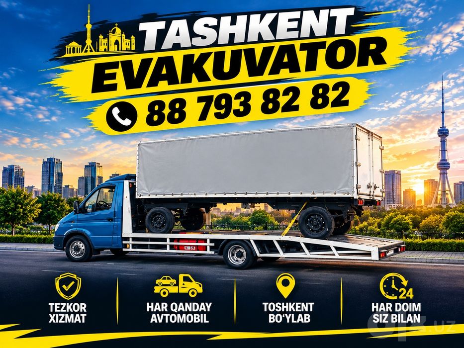 Evakuvator xizmati 40.000 sumdan boshlap