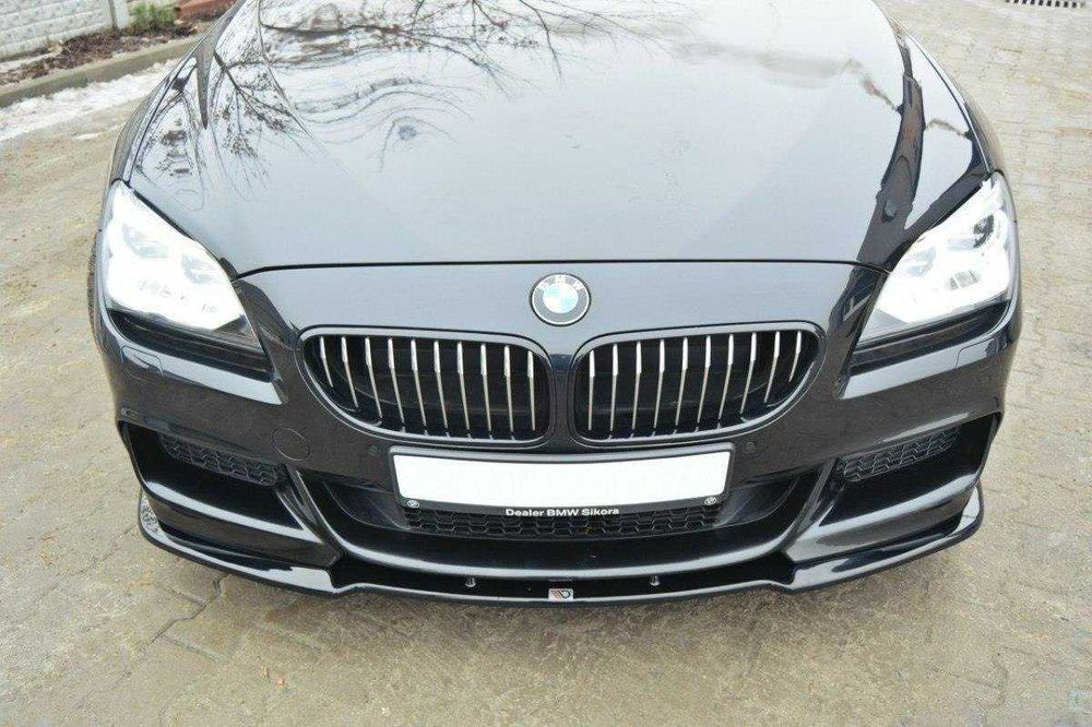 Преден лип спойлер за бмв ф06 ф13 м тех / bmw f06 f13 m tech lip spoiler / добавка за предна броня / нож