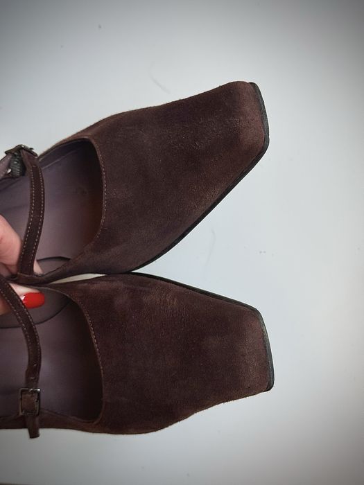 Y2K дамски обувки от велур