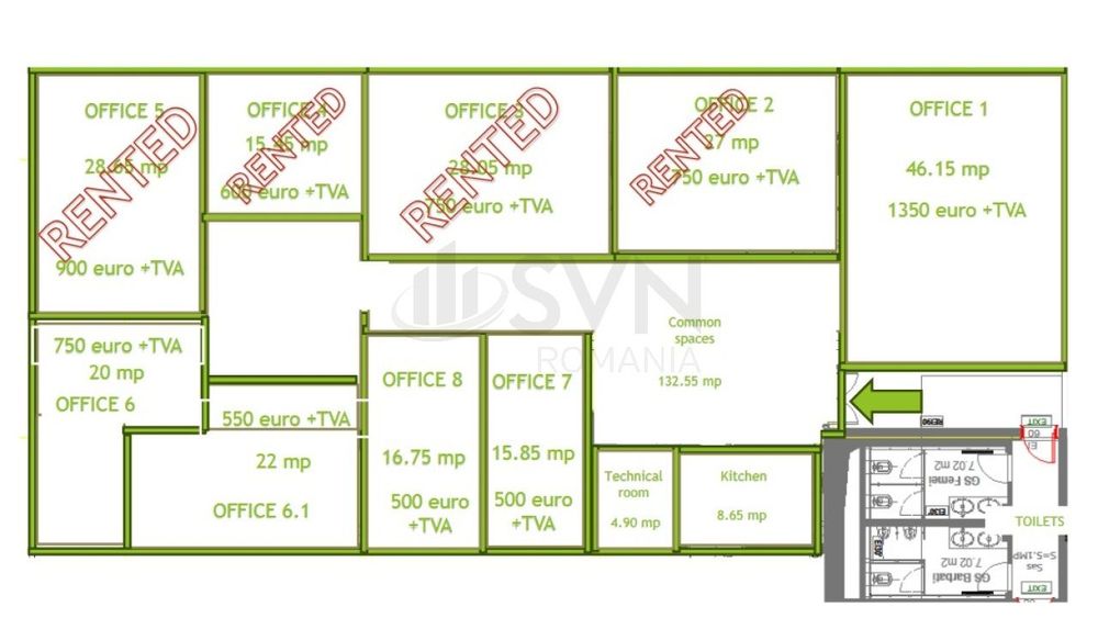 Spatiu de birouri de inchiriatl Pipera l Pipera Plaza
