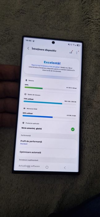 Samsung Galaxy S23 Ultra 256GB / 12GB RAM / Phantom Black / Factură / Cutie