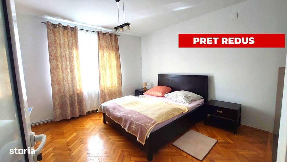 Apartament cu 4 camere 2 bai, 2 balcoane, boxa si garaj CETATE mobilat
