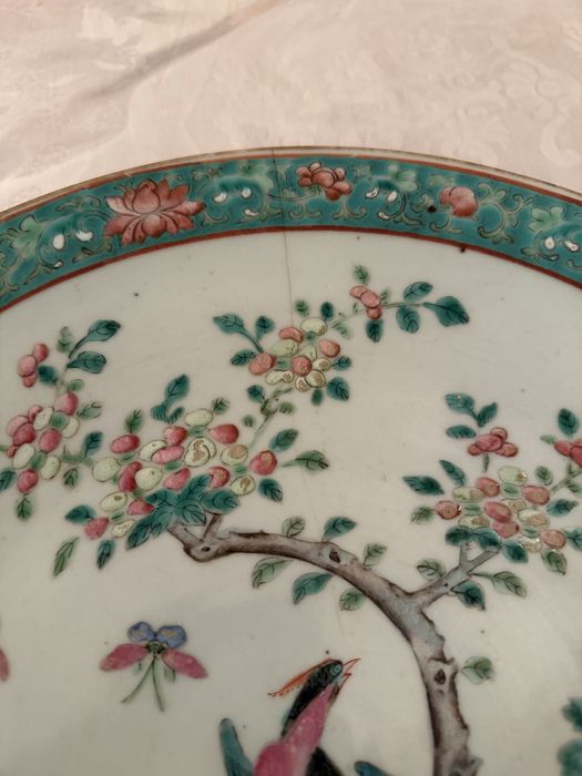 Ляган Китайский Кашгар 34 см Антикварный