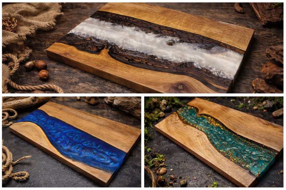 Уникални дъски за рязане и сервиране на мезета