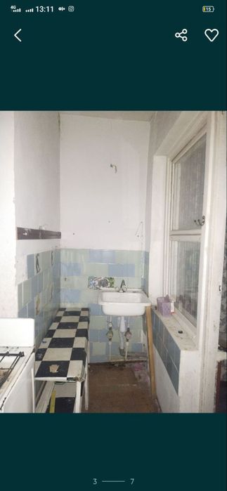 Кварита 1 хоналик 2 хона килинган кухня балконда ремонт уртача