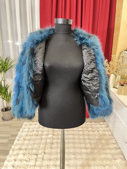 Haina noua scurta din blana naturala de vulpe xs