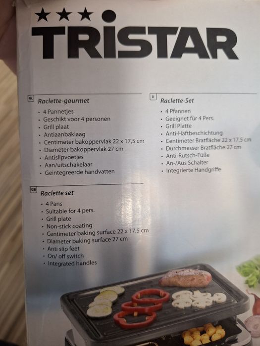 Grătar electric Tristar Raclette.