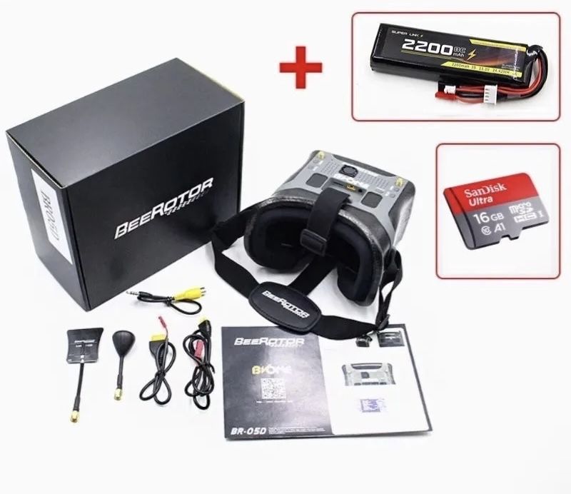 Аналоговый Fpv шлем beerotor