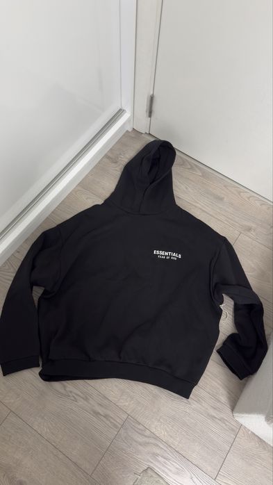 Essentials black hoodie