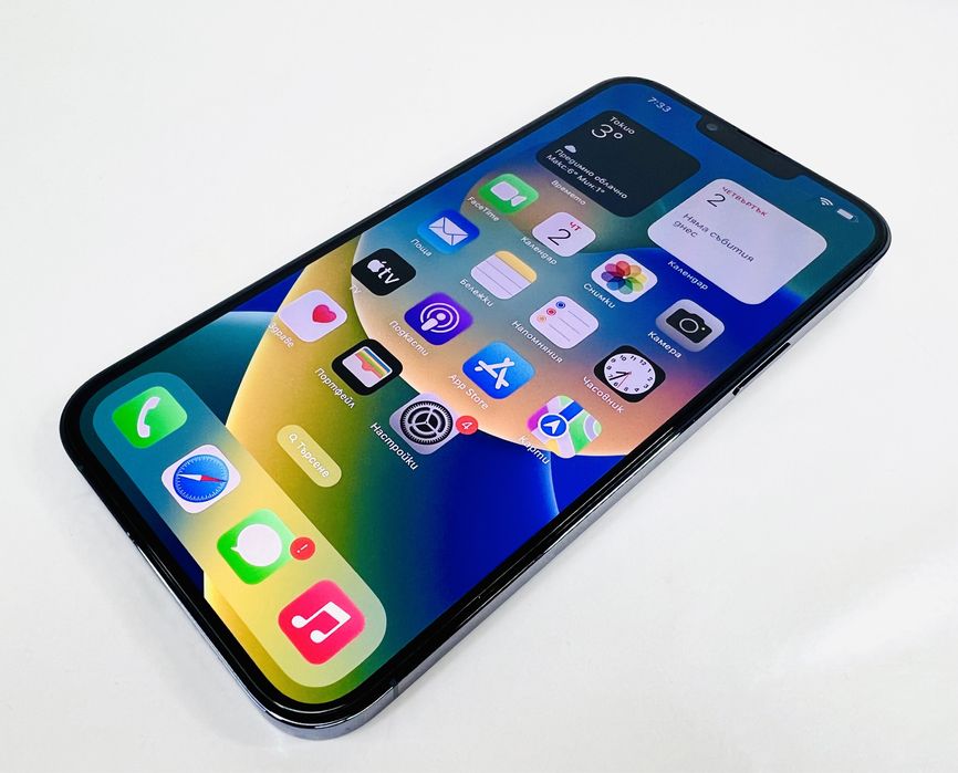 Apple iPhone 13 Pro Max 128GB Sierra Blue Перфектен! Гаранция!