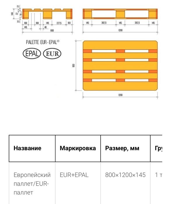 Европейский паллет EPAL
