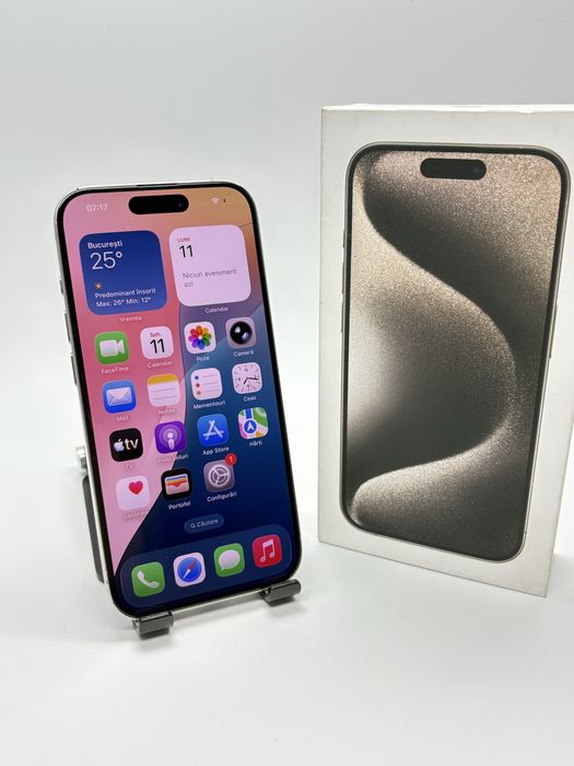 iPhone 15 PRO - 128Gb - Baterie 100% + Garantie