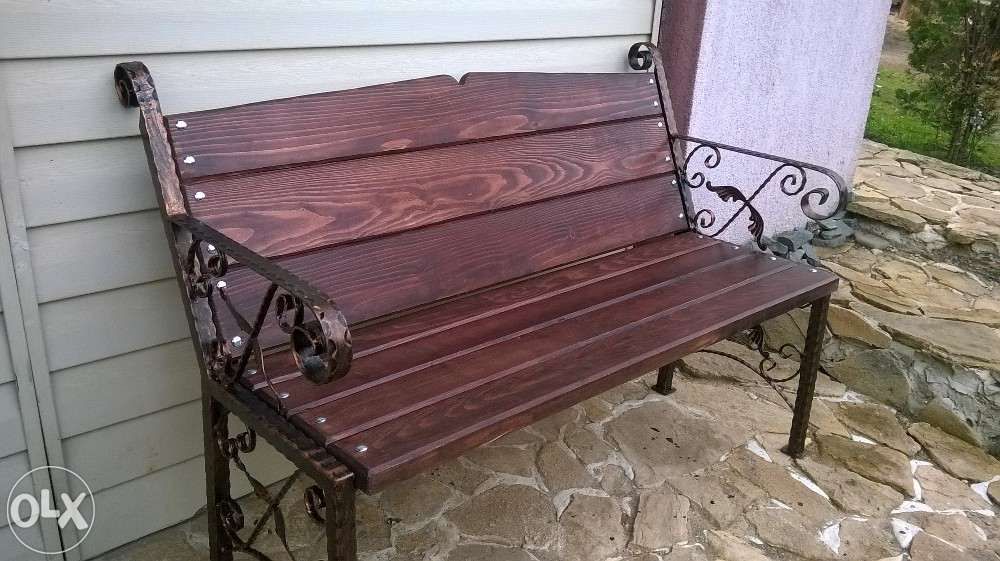 Banca , bănci din fier forjat si lemn