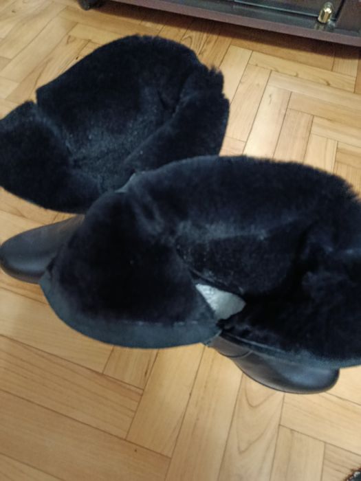 Сапоги женские чёрные