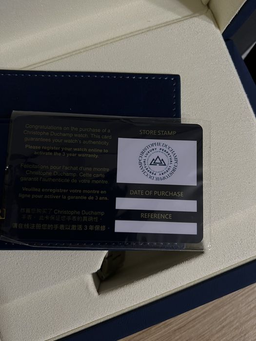 часовник christophe duchamp