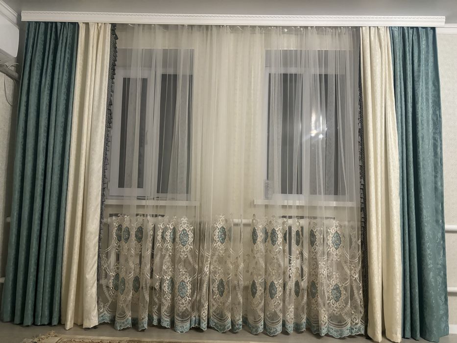 Тюли с шторами на гардины 3,5 и 2,5 м