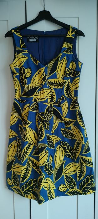 НОВА Boutique Moschino оригинална рокля памук, S-M (IT 42/D 38/