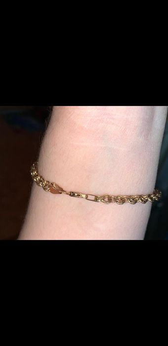 Браслет золотой ручная работа